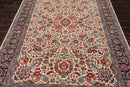 6'1" x 9'3" Hand Knotted 100% Wool Quum 16/18 Pak Persian 300 KPSI Area Rug Ivory