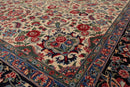 6'1" x 9'3" Hand Knotted 100% Wool Quum 16/18 Pak Persian 300 KPSI Area Rug Ivory
