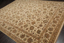 8'7" x 11'5" Hand Knotted 100% Wool Agra Vegetable Dyes Oriental Area Rug Beige