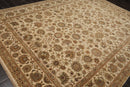 8'7" x 11'5" Hand Knotted 100% Wool Agra Vegetable Dyes Oriental Area Rug Beige