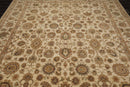 8'7" x 11'5" Hand Knotted 100% Wool Agra Vegetable Dyes Oriental Area Rug Beige