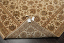 8'7" x 11'5" Hand Knotted 100% Wool Agra Vegetable Dyes Oriental Area Rug Beige