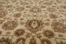 8'7" x 11'5" Hand Knotted 100% Wool Agra Vegetable Dyes Oriental Area Rug Beige
