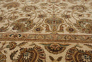 8'7" x 11'5" Hand Knotted 100% Wool Agra Vegetable Dyes Oriental Area Rug Beige