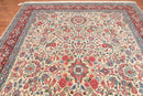 9x12 Ivory Hand Knotted 300 KPSI Kum 100% Wool Traditional Oriental Area Rug
