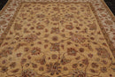 8'8" x 11'11" Hand Knotted Wool Agra Vegetable Dyes Oriental Area Rug Caramel