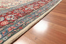 9x12 Ivory Hand Knotted 300 KPSI Kum 100% Wool Traditional Oriental Area Rug