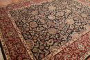 9x12 Black, Rust Hand Knotted Traditional 100% Wool Persian Oriental Area Rug