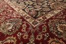 9x12 Black, Rust Hand Knotted Traditional 100% Wool Persian Oriental Area Rug