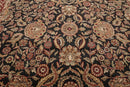 9x12 Black, Rust Hand Knotted Traditional 100% Wool Persian Oriental Area Rug
