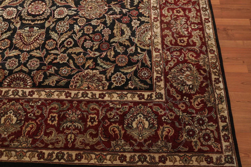 9x12 Black, Rust Hand Knotted Traditional 100% Wool Persian Oriental Area Rug