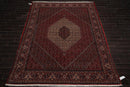 8x10 Red Hand Knotted Wool Authentic Bidjar medallion 300 KPSI Persian Oriental Area Rug