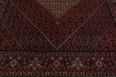 8x10 Red Hand Knotted Wool Authentic Bidjar medallion 300 KPSI Persian Oriental Area Rug