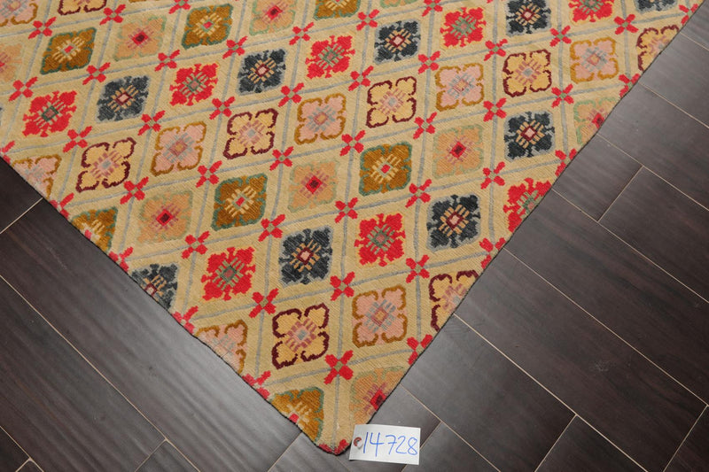 3'11" x 5'8" Swiss Wash Hand Knotted Wool Tibetan Classic Phurba Dorje Area Rug