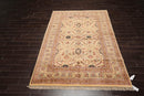 6' x 8'11" Hand Knotted 100% Wool 200 KPSI Oriental Area Rug Warm Beige