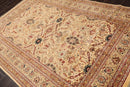 6' x 8'11" Hand Knotted 100% Wool 200 KPSI Oriental Area Rug Warm Beige