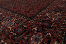 8x10 Red Hand Knotted Wool Authentic Bidjar medallion 300 KPSI Persian Oriental Area Rug