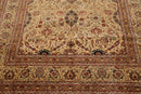 6' x 8'11" Hand Knotted 100% Wool 200 KPSI Oriental Area Rug Warm Beige