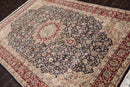 6'8" x 9'' Hand Knotted Wool Tabriz 16/18 Pak Persian 300 KPSI Area Rug Navy
