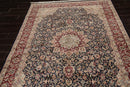 6'8" x 9'' Hand Knotted Wool Tabriz 16/18 Pak Persian 300 KPSI Area Rug Navy