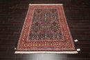 5'9"x8'9" Authentic Vintage Hand Knotted Turkish Hereke 200KPSI Area Rug Black