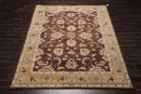 8' x 10' Handmade 100% Wool Kashaan Traditional Oriental Area Rug Brown