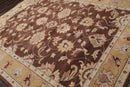 8' x 10' Handmade 100% Wool Kashaan Traditional Oriental Area Rug Brown