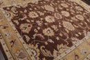 8' x 10' Handmade 100% Wool Kashaan Traditional Oriental Area Rug Brown