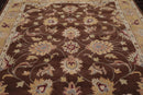 8' x 10' Handmade 100% Wool Kashaan Traditional Oriental Area Rug Brown