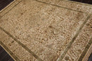 6'2" x 8'10" Hand Knotted 100% Silk Traditional 250 KPSI Oriental Area Rug Beige