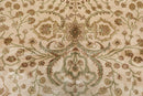 6'2" x 8'10" Hand Knotted 100% Silk Traditional 250 KPSI Oriental Area Rug Beige