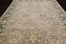 9'x12' Hand Knotted Oushak 100% Wool Transitional Oriental Area Rug Gray, Moss Color