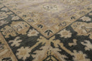 9'x12' Hand Knotted Oushak 100% Wool Transitional Oriental Area Rug Gray, Moss Color