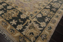 9'x12' Hand Knotted Oushak 100% Wool Transitional Oriental Area Rug Gray, Moss Color