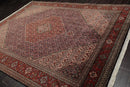 8x11 Navy, Rust Hand Knotted 100% Wool 250 KPSI Authentic Mahi Tabrizz Oriental Area Rug