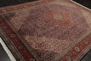8x11 Navy, Rust Hand Knotted 100% Wool 250 KPSI Authentic Mahi Tabrizz Oriental Area Rug
