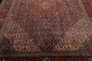 8x11 Navy, Rust Hand Knotted 100% Wool 250 KPSI Authentic Mahi Tabrizz Oriental Area Rug