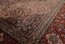 8x11 Navy, Rust Hand Knotted 100% Wool 250 KPSI Authentic Mahi Tabrizz Oriental Area Rug