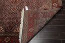 8x11 Navy, Rust Hand Knotted 100% Wool 250 KPSI Authentic Mahi Tabrizz Oriental Area Rug