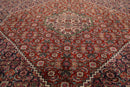 8x11 Navy, Rust Hand Knotted 100% Wool 250 KPSI Authentic Mahi Tabrizz Oriental Area Rug