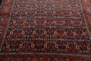 6'10" x 10'5" Hand Knotted 100% Wool Authentic Heraati Oriental Area Rug Navy