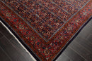 6'10" x 10'5" Hand Knotted 100% Wool Authentic Heraati Oriental Area Rug Navy