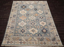 7' 11''x10' Hand Knotted Oushak 100% Wool Arts & Crafts Oriental Area Rug Slate, Taupe Color