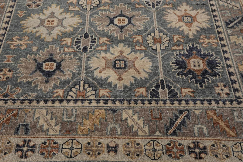 7' 11''x10' Hand Knotted Oushak 100% Wool Arts & Crafts Oriental Area Rug Slate, Taupe Color