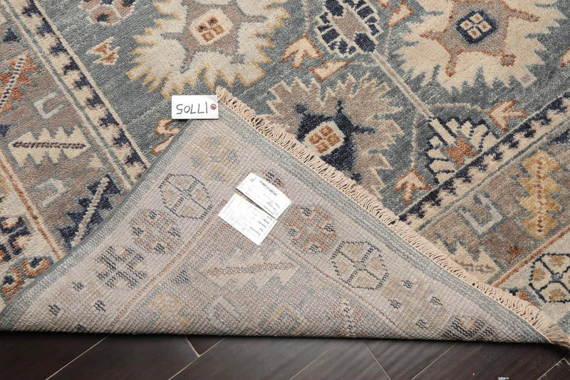 7' 11''x10' Hand Knotted Oushak 100% Wool Arts & Crafts Oriental Area Rug Slate, Taupe Color