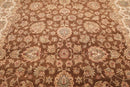9x12 Brown, Beige Hand Knotted 100% Wool Agra 200 KPSI Oriental Area Rug