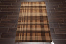2'11'' x 4'10'' Hand Knotted Tibetan Wool Graphic Modern Oriental Area Rug Brown