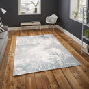 5x7 Modern & Contemporary Non-Skid Backing Oriental Area Rug Gray,Beige Zules