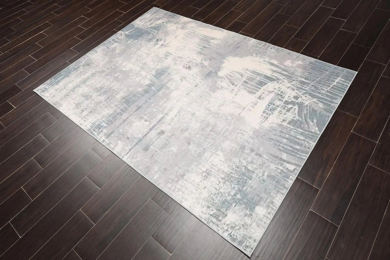 5x7 Modern & Contemporary Non-Skid Backing Oriental Area Rug Gray,Beige Zules