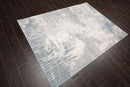 5x7 Modern & Contemporary Non-Skid Backing Oriental Area Rug Gray,Beige Zules